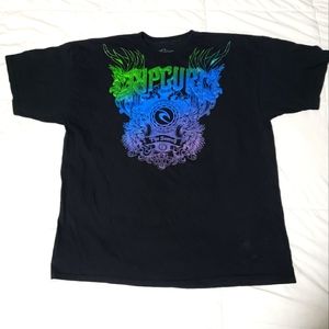 RIP CURL, Black men T shirt